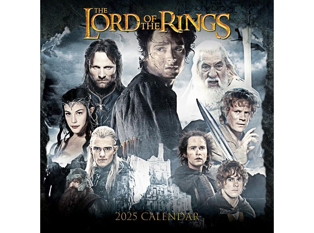 Lord of the Rings 2025 Square Calendar