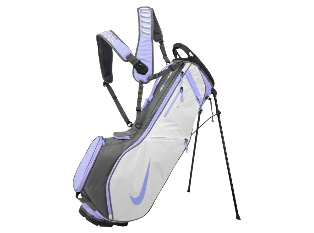 Nike Air Sport 2 Golf Bag White / Iron Grey / (Purple Pulse)