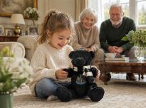 Newcastle United Maisie Bear Black 18 CM