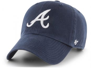 47 Brand Altanta Braves Clean Up MLB Cap Navy