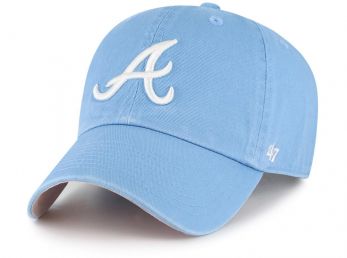 47 Brand Atlanta Braves Clean Up Cap Blue