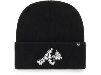 47 Brand Atlanta Braves Haymaker MLB Cuff Knitted Hat Black