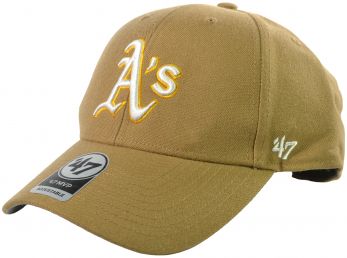 47 Brand MLB Anaheim Ducks MVP Strap Back Cap Camel Brown