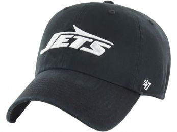 47 Brand New York Jets NFL Clean Up Baseball Cap Black