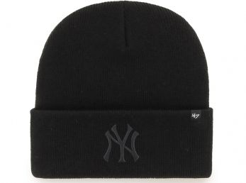 47 Brand NY Yankees Haymaker MLB Cuff Knitted Hat Black / Black