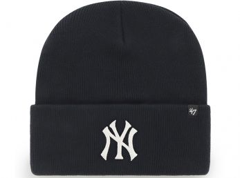 47 Brand NY Yankees Haymaker MLB Cuff Knitted Hat Navy / White