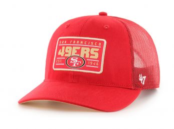 47 Brand San Francisco 49ers Hardline Trucker Snapback Cap Red