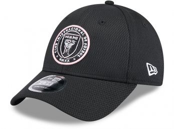 New Era Inter Miami CF Black 9FORTY Stretch Snap Cap