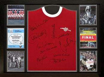 Arsenal 1971 Home Signed Framed Football Shirt