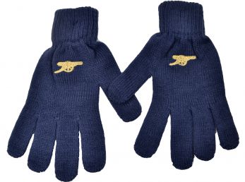 Arsenal Adults Knitted Gloves Navy