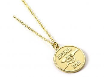 Arsenal Gold Tone Crest Necklace