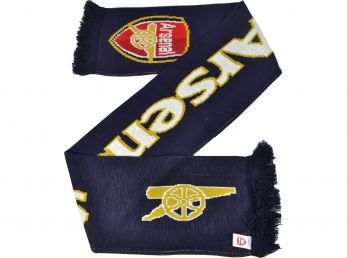 Arsenal Gunners Navy Jacquard Knit Scarf