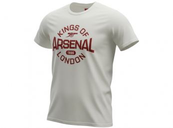 Arsenal Kings of London T Shirt Adults White