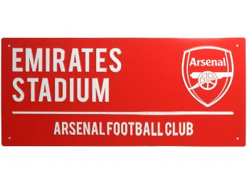 Arsenal Metal Street Sign Dark
