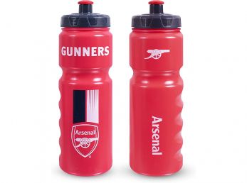 Arsenal Gunners Plastic Water Bottle 750ml Red