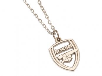 Arsenal Silver Plated Pendant and Chain