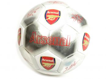 Arsenal Special Edition Signature Football Silver White AR08291