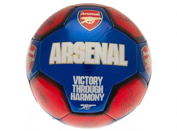 Arsenal (Victory Through Harmony) Signature Ball Size 5 Red Blue