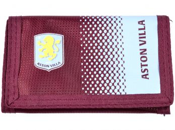 Aston Villa Tri-Fold Wallet Fade Design Burgundy / White