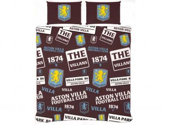 Aston Villa FC Patch Double Duvet