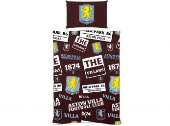 Aston Villa FC Patch Single Duvet