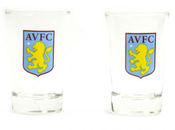 Aston Villa Two Pack Shot Glasses