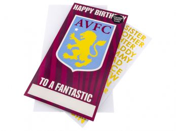 Aston Villa For Happy Birthday To A Fantastic Personalised Birthday Card