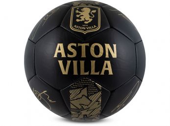 Aston Villa Phantom Black Gold Football Size 5