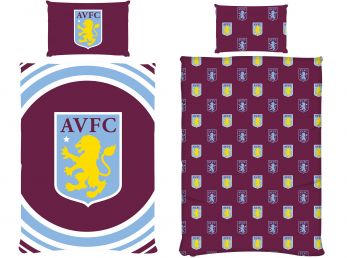 Aston Villa FC Pulse Single Reversible Duvet