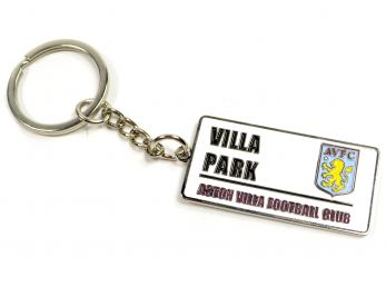 Aston Villa Villa Park Street Sign Keyring