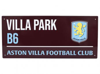 Aston Villa Villa Park B6 Dark Metal Street Sign