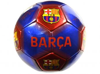 Barca Signature Crest Ball Metallic Red Blue Size 5