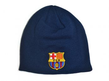 FC Barcelona Knitted Beanie Hat Navy