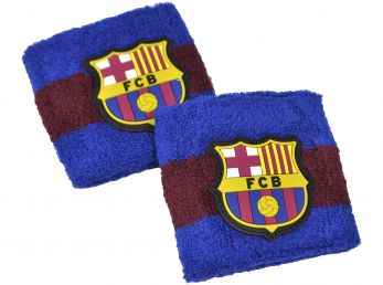 Barcelona Cotton Wristbands Blue Burgundy