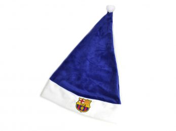 FC Barcelona Crest Supersoft Santa Hat