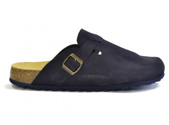 Sanosan Berlin Suede Navy Sandals