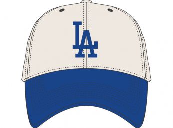 47 Brand MLB LA Dodgers Two Tone MVP Cap Natural