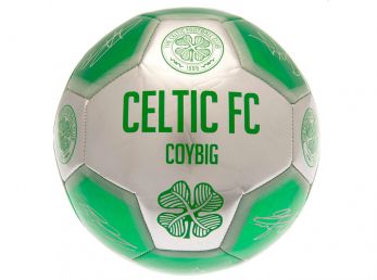 Celtic COYBIG Metalic Green Silver Signature Ball Size 5