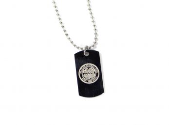 Celtic Stainless Steel Engraved Crest Dog Tag and Chain