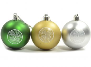 Celtic Three Pack Christmas Baubles