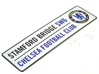 Chelsea FC 3D Embossed Metal Window Street Sign