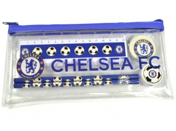 Chelsea Clear Pencil Case Stationery Set