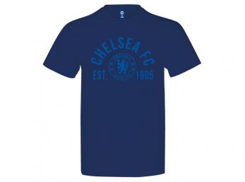 Chelsea Established T Shirt Navy Adults Retail Packaging