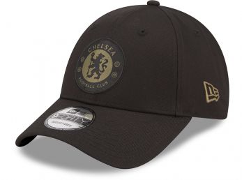Chelsea New Era Logo Black 9FORTY Adjustable Cap