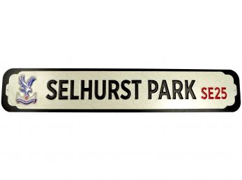 Crystal Palace Deluxe Metal / MDF Stadium Signs 60cm x 10cm