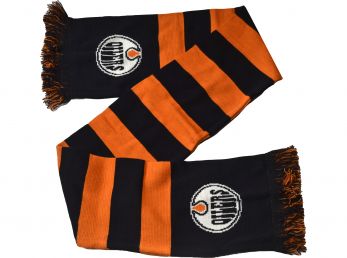 Edmonton Oilers NFL Bar Scarf Navy / Orange