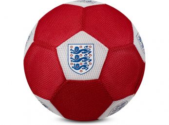 England FA 14 Inch Mesh Play Ball White Red