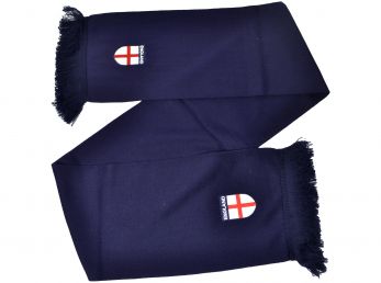 England Generic St George's Luxury Fine Knit Scarf Navy