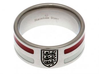 England Stainless Steel Colour Stripe Ring