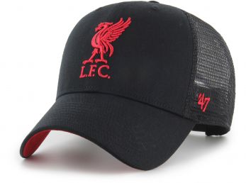 Liverpool 47 Brand Branson Mesh Baseball Cap Snapback Black Red